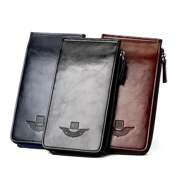 

28 Card Holders New Luxury Brand Designer Oil Wax Leather Zipper Men Wallets Multi Card pockets Coin Purses Special offer