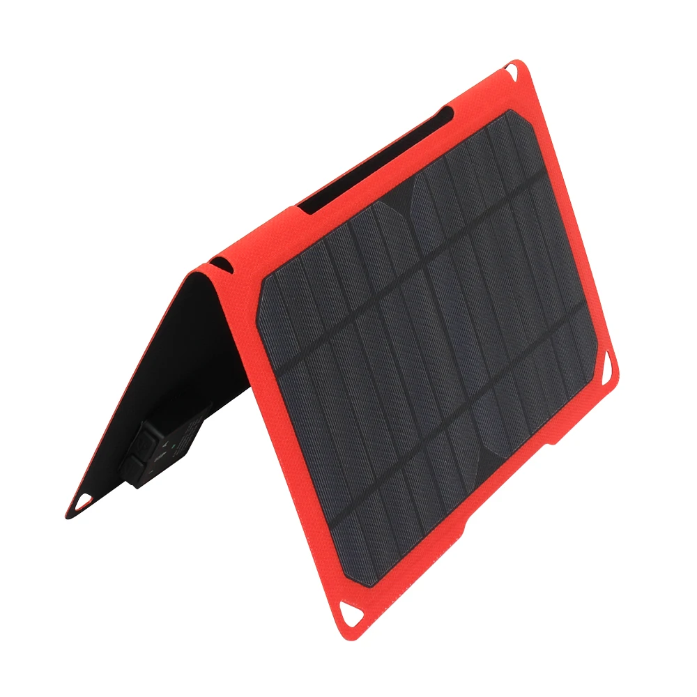 Мощность Зеленая легкая солнечная панель ETFE ламинирование 14 Вт Зарядка телефона от солнечной батареи power Bank с умным дизайном USB
