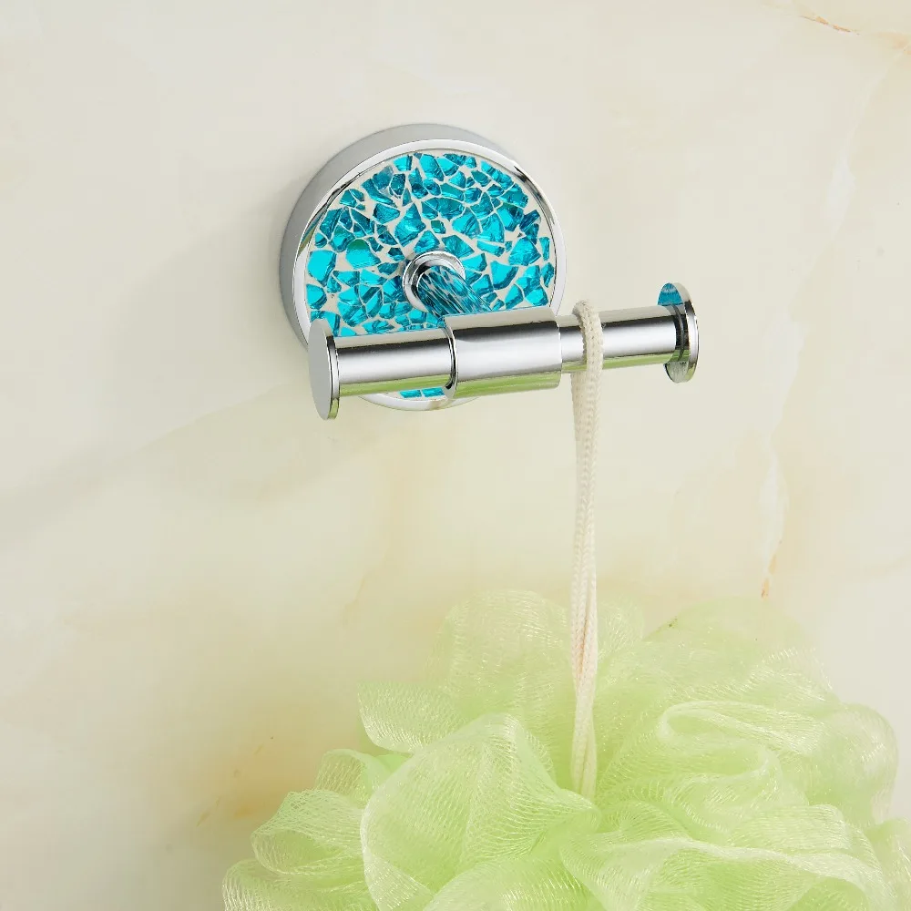 Blue stone Bathroom Hook Bathroom Towel Hanging Hook Free Glue No