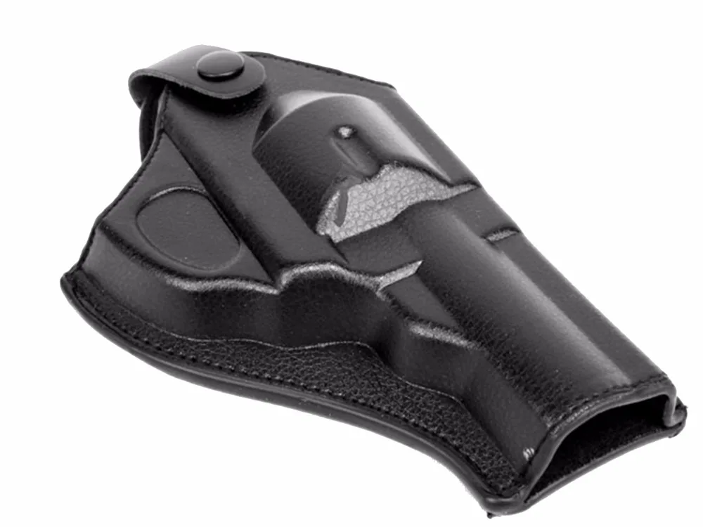 Tactical Revolver Pistol Belt Waist Short Holster Airsoft Military Paintball Blackholster