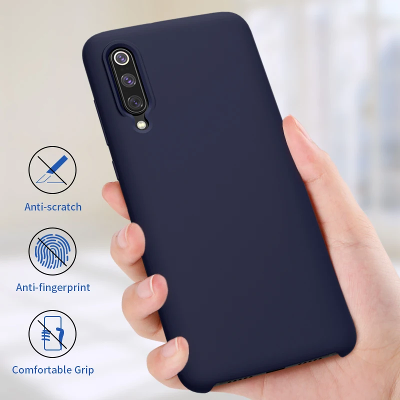

Nillkin for xiaomi mi 9 case Liquid Silicone Smooth Protective Back Cover for xiaomi mi9 case Mi 9 explore global case 6.39''