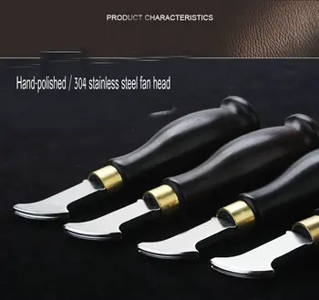 

Sandalwood leather pressure groover handmade leather goods diy tool decoration line cold pressed lined up drum hot edger