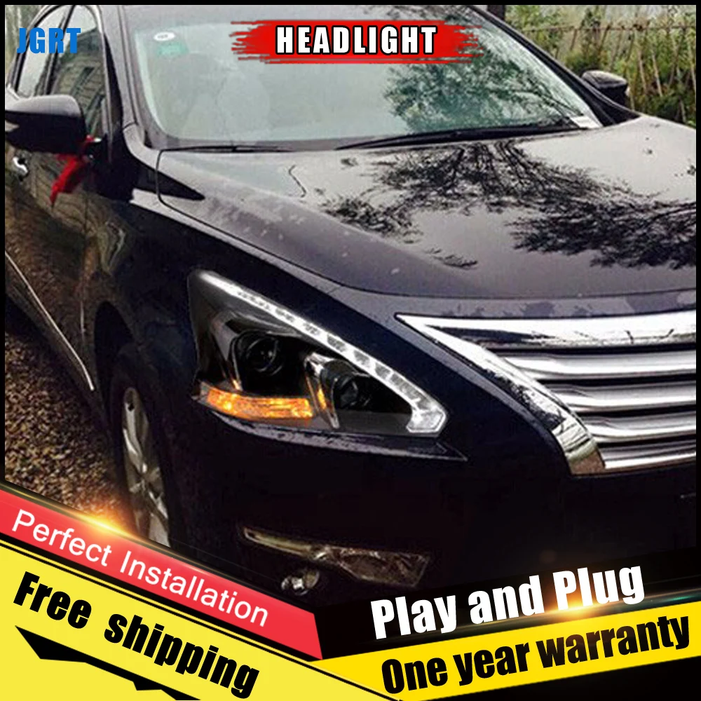 2 шт. автомобиль Стиль светодиодный фары для Nissan Teana 2013 2015 налобный фонарь