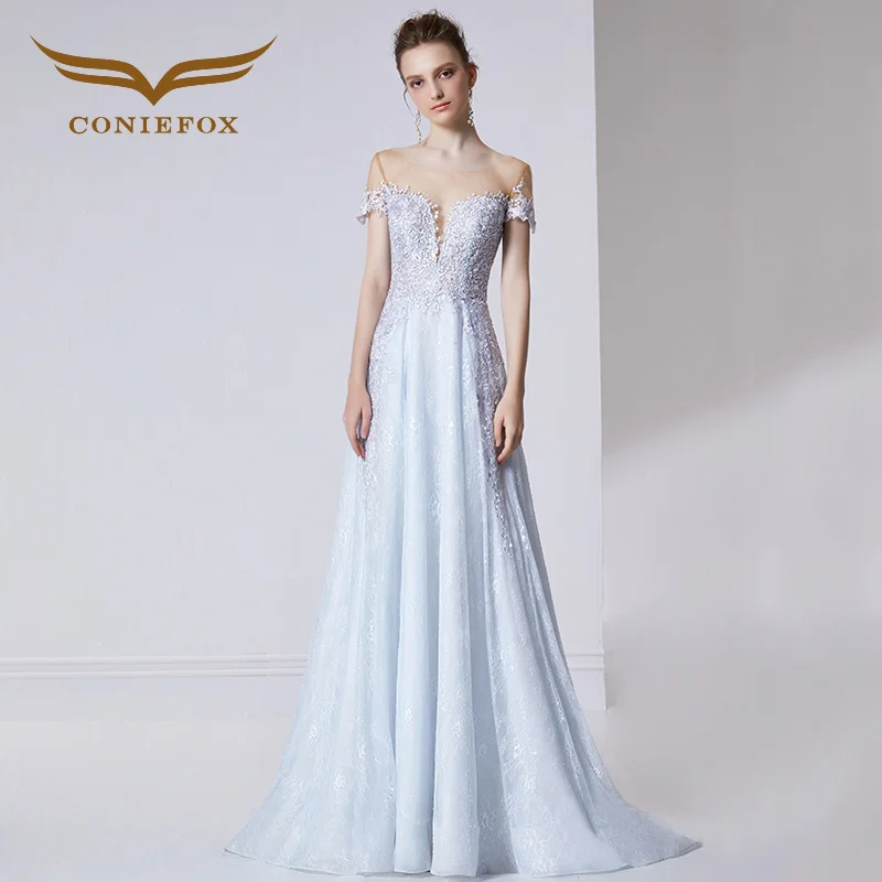 CONIEFOX 32032 Sexy ladies  Slim  A Line prom  dresses  Ladies  