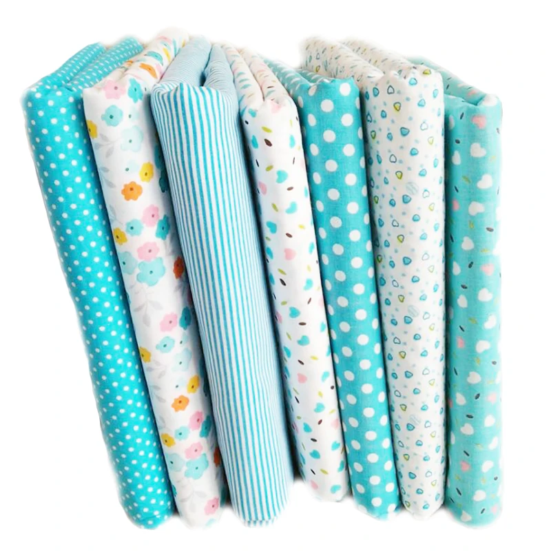 

7pcs 25x25cm Mixed Cotton Printed Fabric Cloth Sewing Quilting Fabrics for Patchwork Needlework DIY clothe Handmade Accessories