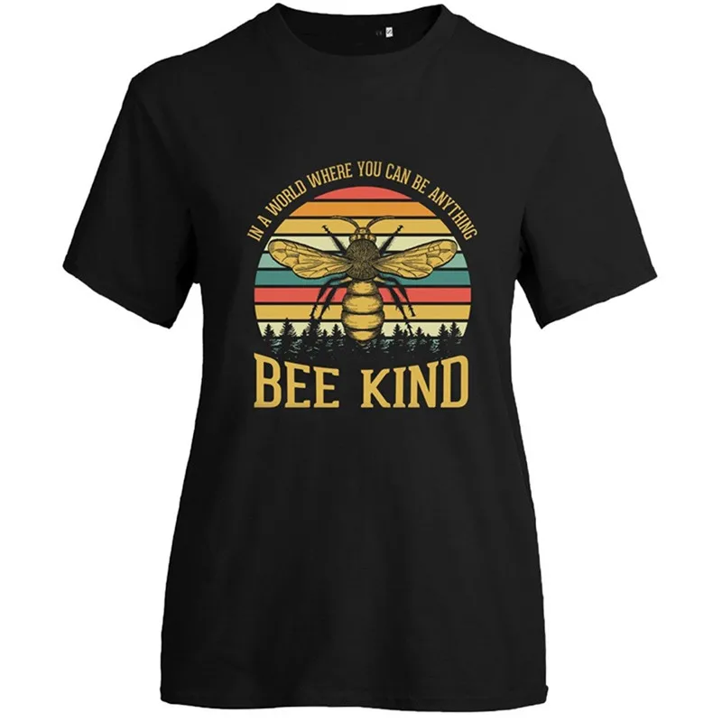 qualquer coisa abelha tipo impressão t camisa