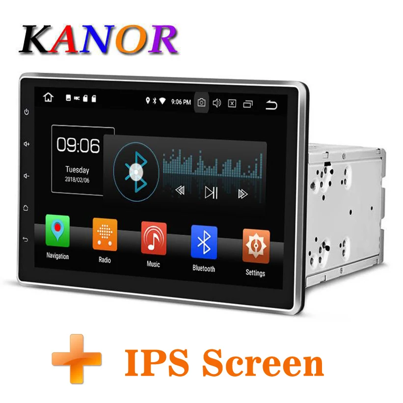 KANOR Android 8 0 Octa Core 4g 10 1 inch IPS Double 2 din Car font