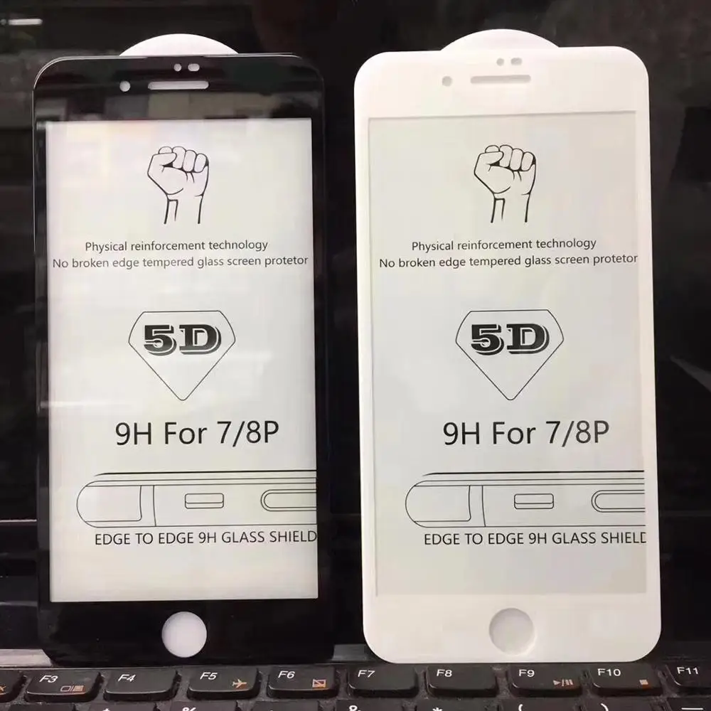 

20 PCS 5D Full Cover edge Tempered Glass For iPhone X XS Max XR 6 7 8 Screen Protector Glass luxury For iPhone 8 7 6s Plus Glass