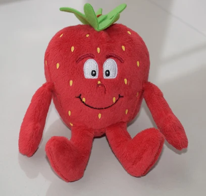 Mini Strawberry Fruta peluche бобовые brinquedo pelucia плюшевые фрукты, куклы, овощи, игрушки, лимон, мягкая игрушка, банан, водяная вода, ананас Pro - Цвет: Mini Strawberry