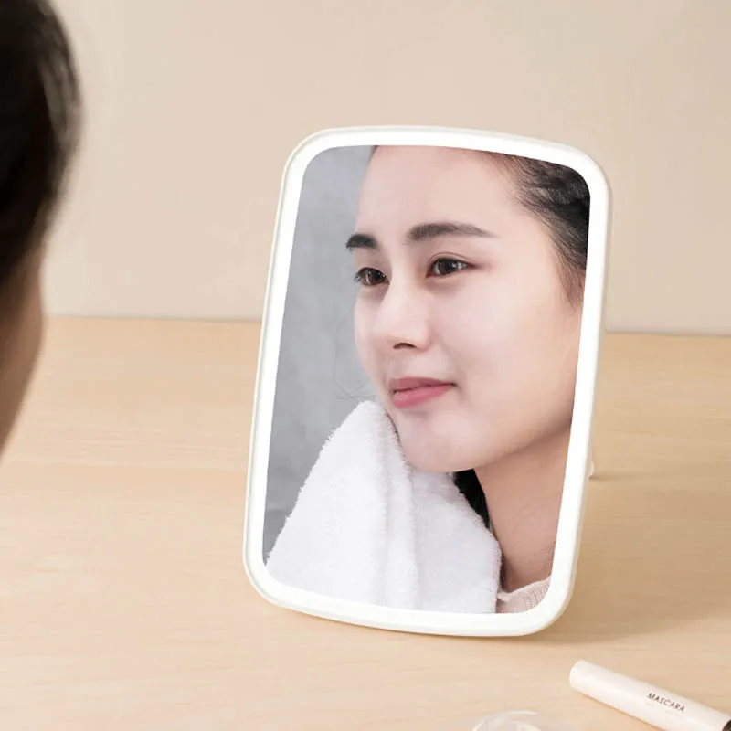xiaomi Mijia, интеллектуальное портативное зеркало для макияжа, настольный светодиодный светильник, портативный складной светильник, зеркало для общежития, Настольный светильник H30