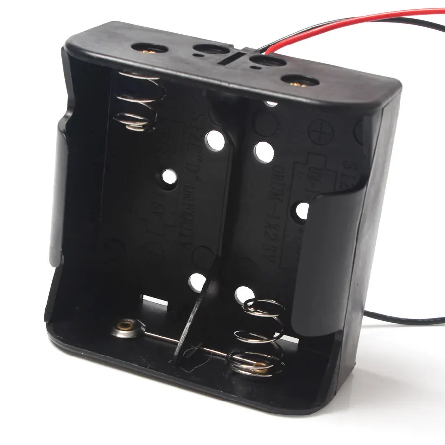 ﻿buy Wholesale 100Pcs Lot 2*D Battery Holder Spring Loaded Storage Box