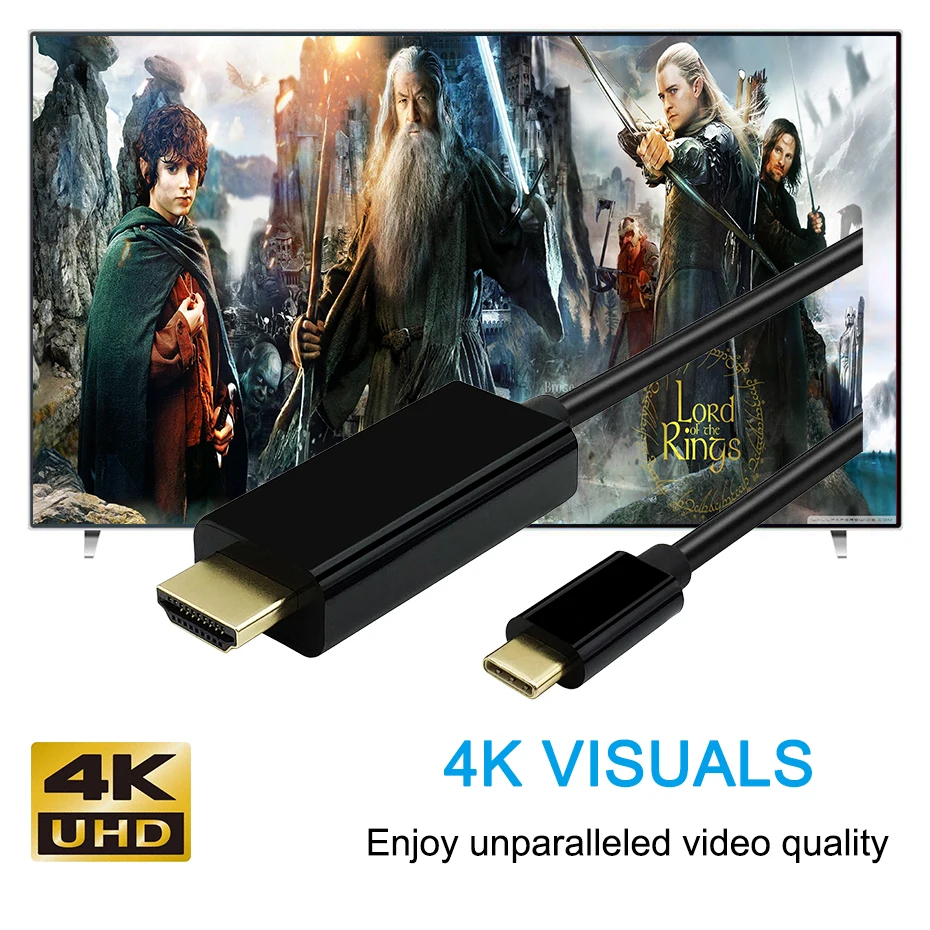 USB C HDMI Cable Adapter Type C to HDMI 4K Thunderbolt3 for MacBook Samsung Galaxy S9S8Note9 Huawei P20 Pro USB-C HDMI Adapter (6)