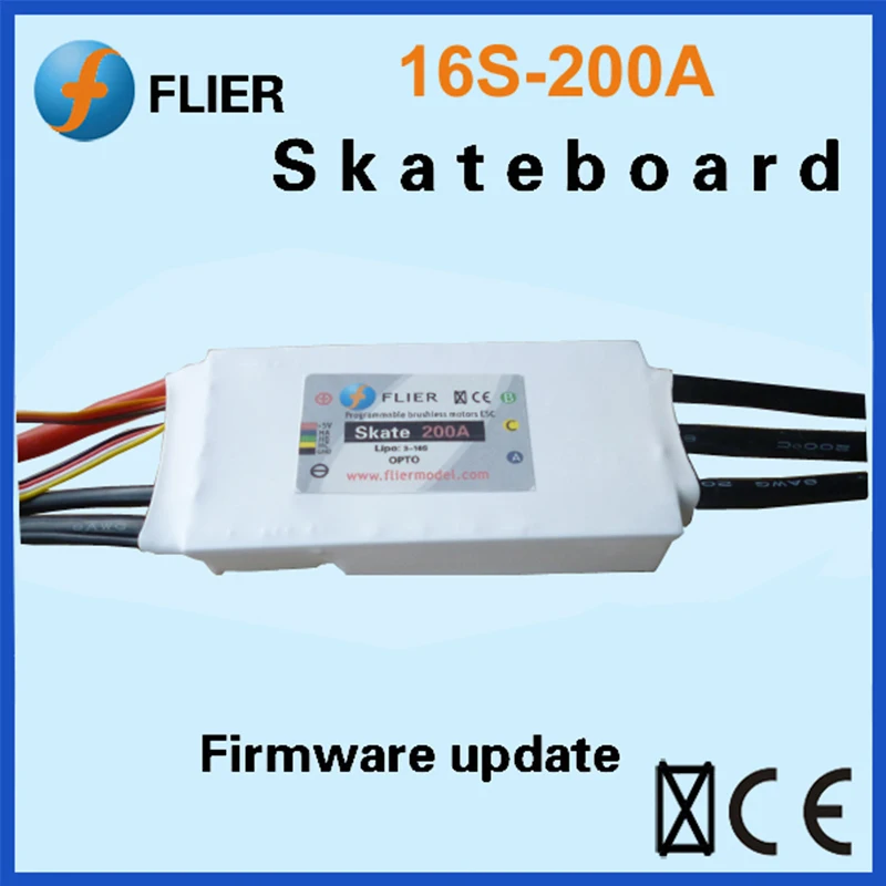 

FATJAY FLIER 200A 3-16S high voltage ESC brushless speed controller with USB program cable for rc skateboard
