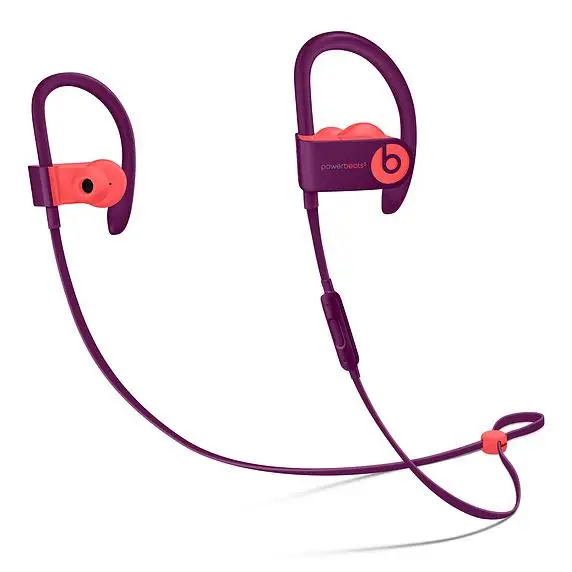 Powerbeats3 мобильные гарнитуры бинауральные крючки уха внутри звук пурпурный