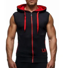 Male Bodybuilding Hoodies Fitness Clothes Hoody Cotton Hoodie Men Sweatshirts Men’s Sleeveless Tank Tops Casual Vest