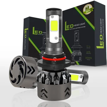 

2 X Mini6-HB4/9006 Car Headlight Bulb COB LED 30W 3000LM 9V-36V Waterproof IP68 6000K Cold White for Truck SUV RV HID ALL IN ONE