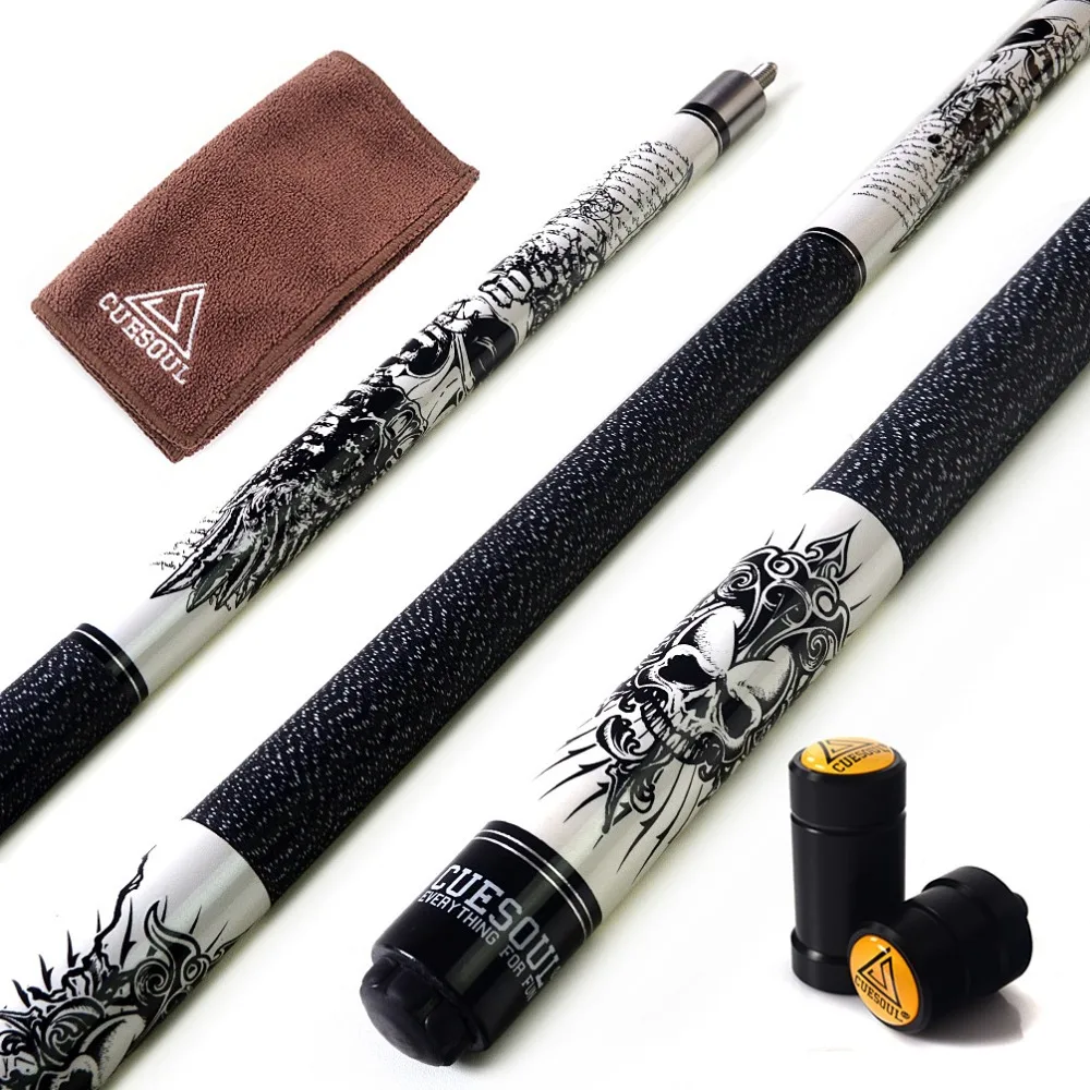 

CUESOUL Rockin Series 57" 21oz Maple Pool Cue Stick Set with Joint Protector/Shaft Protector and Cue Towel.