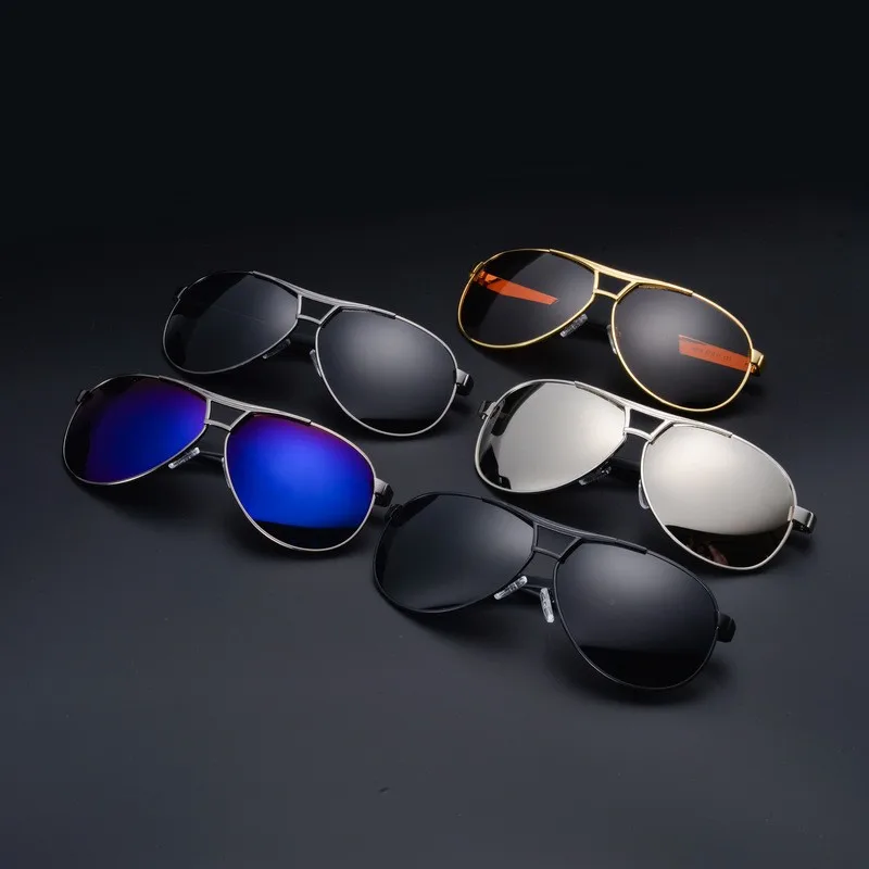 Солнцезащитные очки авиаторы 2018 для мужчин поляризационные Роскошные брендовая Дизайнерская обувь Óculos Aviador De Sol Masculino Защита от солнца