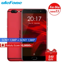 Original Ulefone Gemini Pro Mobile Phone 5.5″ FHD 4GB RAM 64G ROM MTK6797 Helio P27 Android 7.1 Dual Rear Camera 13MP Smartphone