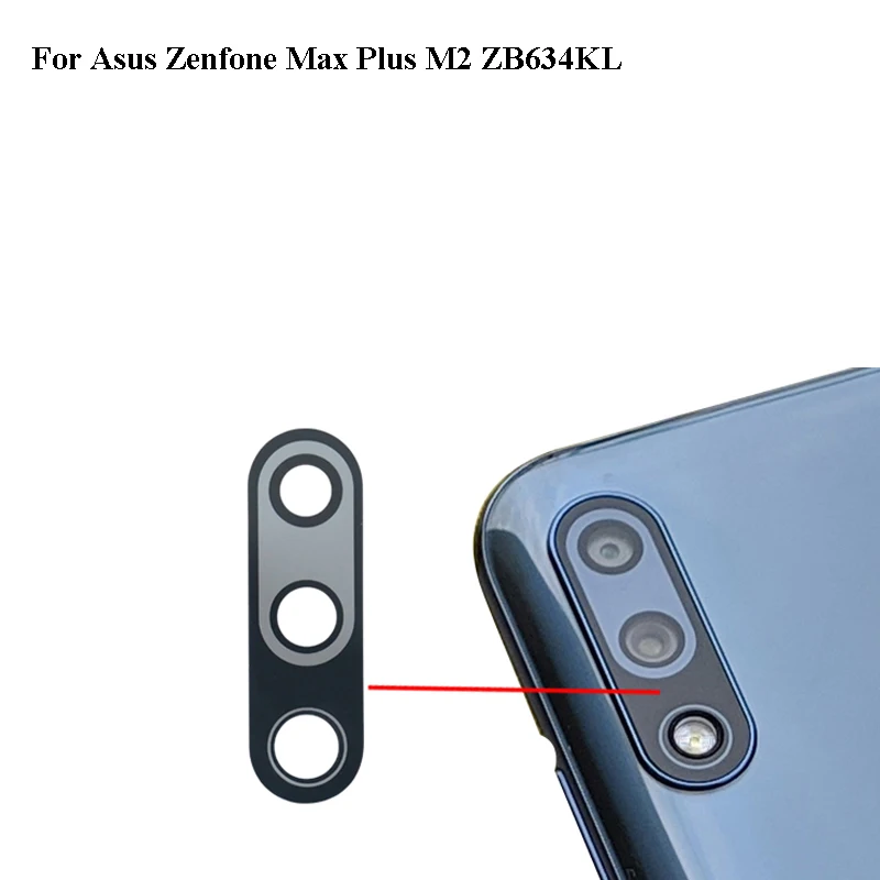 2 шт. для Asus Zenfone Max Plus M2 ZB634KL сменный задний объектив камеры стекло Shot ZB 634KL |