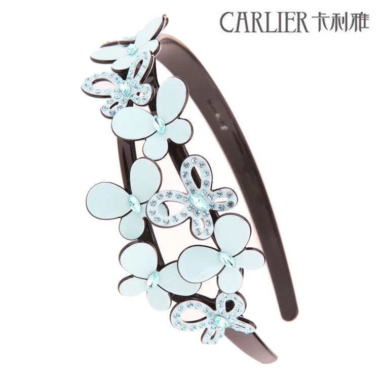 Cali Ya authentic South Korea high-grade acrylic hair hoop new original Rhinestone Headband Tiara jewelry wholesale | Детская одежда и