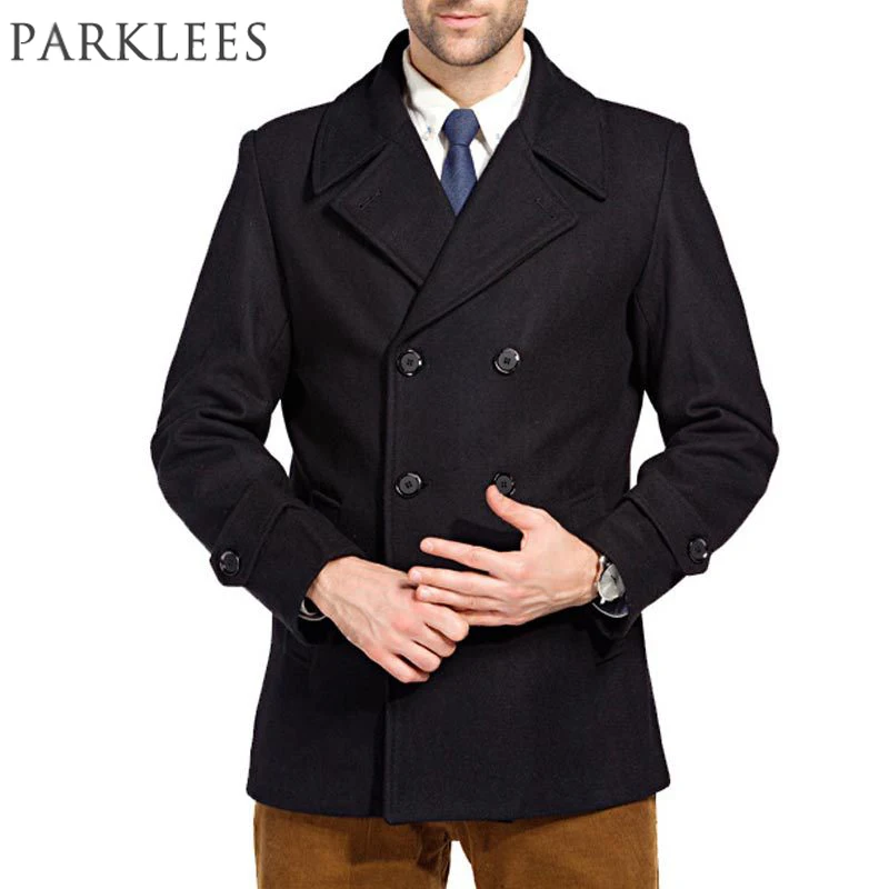 Popular Mens Pea Coat Jacket-Buy Cheap Mens Pea Coat