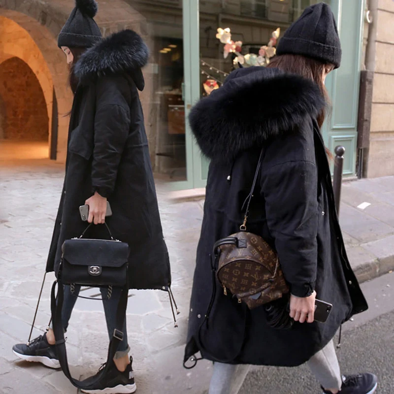 Women Winter Coat Jacket Warm Hooded Fur Collar Cotton Long Parka Women Clothing for Mujer Feminine De Inverno Casaco Women Winter Coat Jacket Warm Hooded Fur Collar Cotton Long Parka Women Clothing for Mujer Feminine De Inverno Casaco