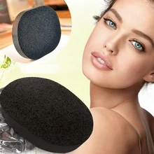 

1PC Natural Exfoliator Cleansing Sponge Bamboo charcoal Facial Puff Face Cleanse Washing Sponge Y2