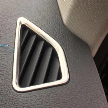 

For Skoda Karoq 2017 2018 Stainless Steel Interior Upper Air Vent Outlet Cover Trim 2pcs Car Styling