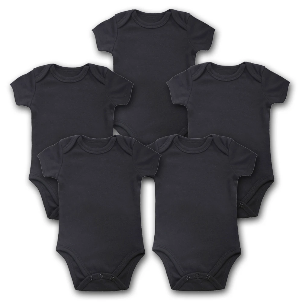 Baby Bodysuits Newborn Clothes 5pcs Lot Body Bebe Short Sleeve Black Summer Brand New Infant Jumpsuit Baby Girl Boys Clothing Bodysuits Aliexpress