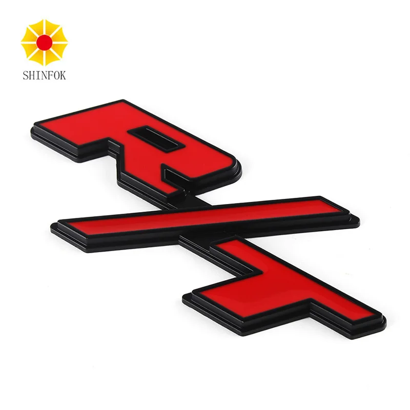 3D Metal Auto Emblem Car Glue Sticker RT R/T Logo For Dodge Challenger