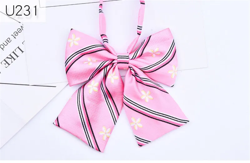 2 шт., милая японская/Корейская школьная форма, шкатулка для аксессуаров, галстук-бабочка для девочек, красивый бантик, дизайн, широкий галстук, регулируемый