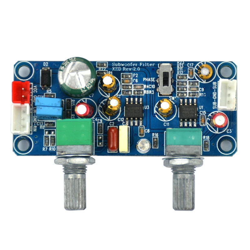 NEW Single Power DC 9-32V Low Pass Filter Bass Subwoofer Pre-AMP Amplifier Board