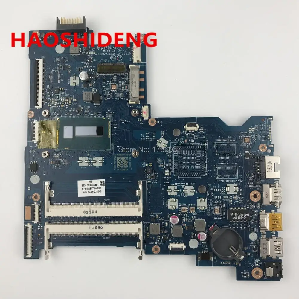 

828179-501 LA-C701P For HP Notebook 15-AC 15T-AC 15-AC113CL Laptop Motherboard with i3-5005U CPU,All functions fully Tested!