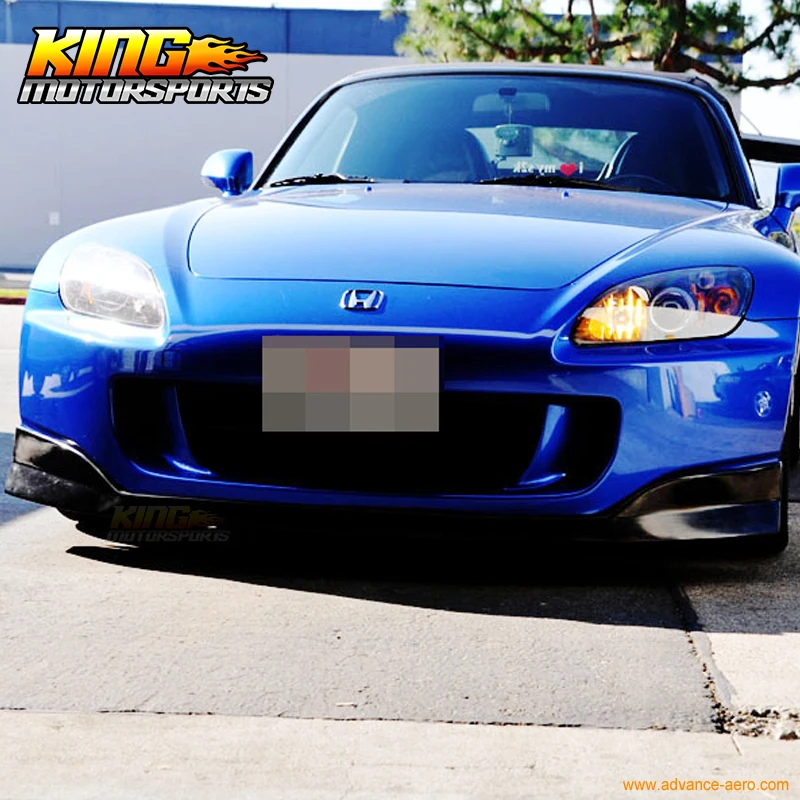 Для 2004-2009 Honda S2000 AP2 PU передний бампер губы обвес черный и ams Стиль США отечественные