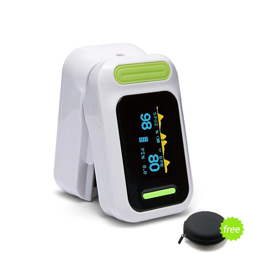 

Brand New Fingertip pulse oximeter OLED Display spo2/PR monitor Blood Oxygen with free carrying case