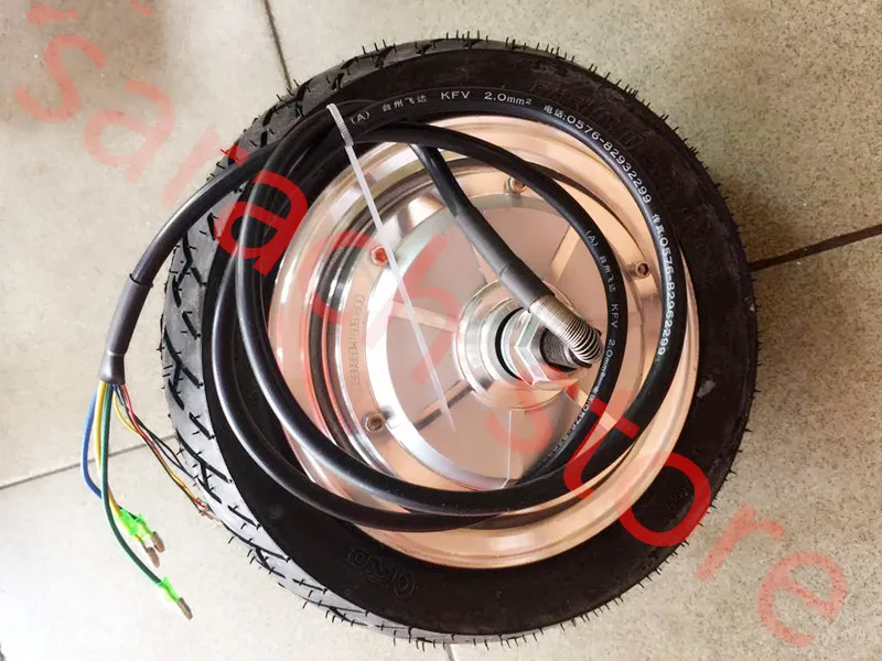 9" 500W 36V double shaft electric hub motor . electric scooter wheel
