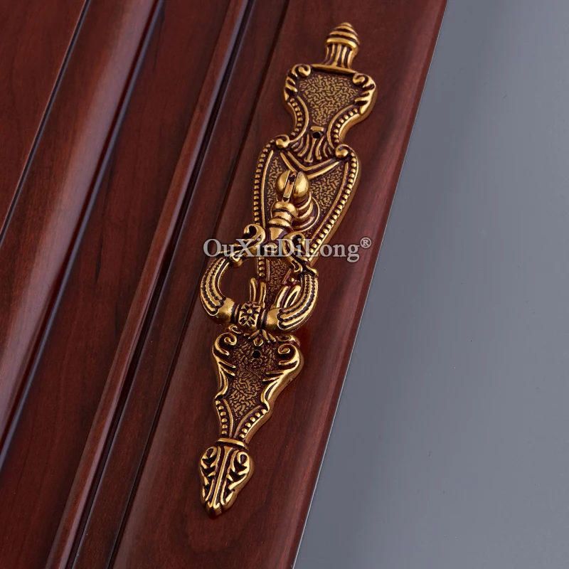 Retro 1PCS European Antique Kitchen Cabinet Door Handles Cupboard Wardrobe Drawer Cabinets Pulls Handles and Knobs