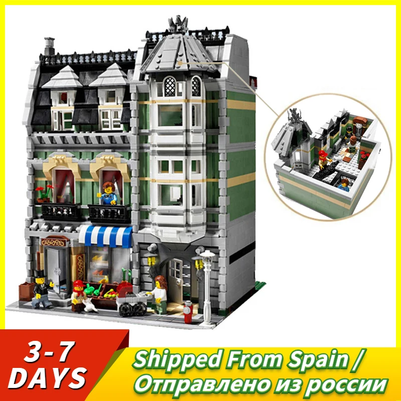 

Legoing Creator Expert Sets Blocks Rebuildable Grocery Store & Apartments City View 2462Pcs Toy Bricks For Kids Creators Legoing