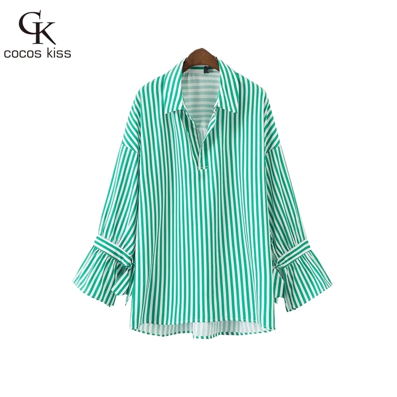 Buy 2017 New Fashion Casual Womens Green Striped