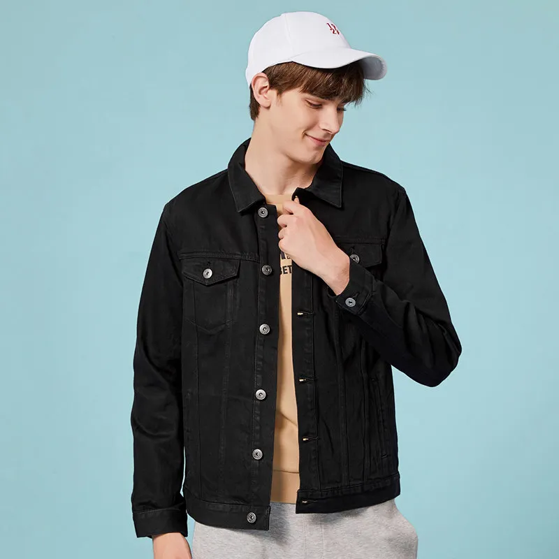SEMIR джинсовая куртка для мужчин jaqueta masculino хлопковая одежда модные куртки Уличная Весенняя Классическая chaqueta hombre SEMIR джинсовая куртка для мужчин jaqueta masculino хлопковая одежда модные куртки Уличная Весенняя Классическая chaqueta hombre