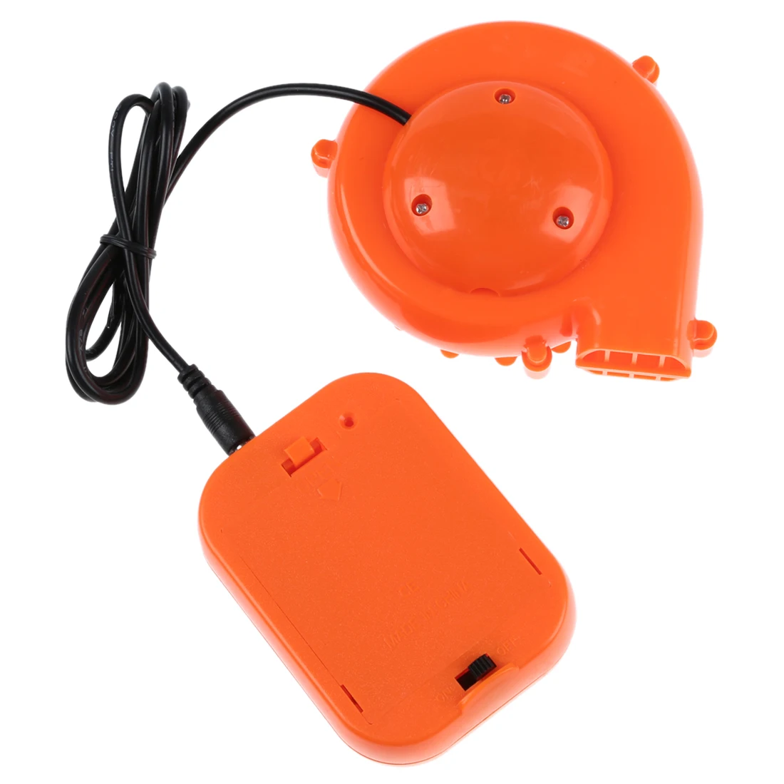 

Mini Fan Blower for Mascot Head Inflatable Costume 6V Powered 4xAA Dry Battery Orange drop Shipping