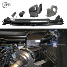 Carbon Cold Air Intake Set For Civic FD2 (2006-2011) Gruppe M Style Carbon Fiber Engine Air Vent Suit 5pcs Body Kit Racing Part universal racing carbon fiber cold feed induction kit carbon fiber air intake kit air filter box with fan