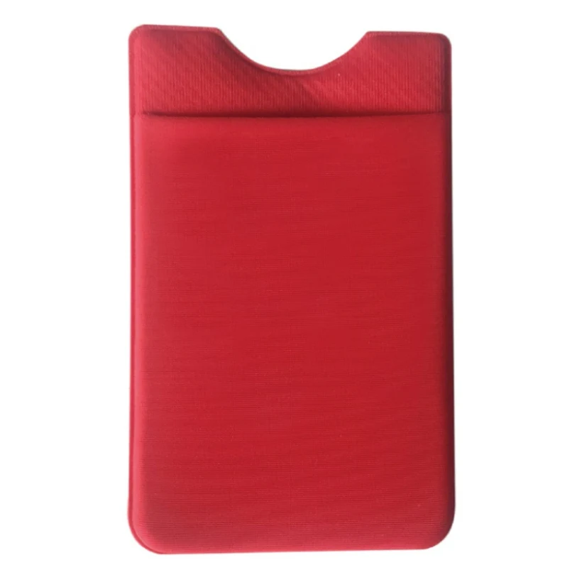 9,9*5,5 см женский модный клейкий эластичный лайкровый Карманный Кошелек для сотового телефона мужской ID держатель для кредитных карт чехол для кредитки - Цвет: Red