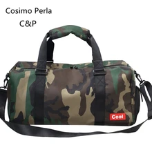 Трендовые нейлоновые камуфляжные дорожные сумки, водонепроницаемые Цилиндрические сумки для путешествий, сумки для деловых занятий в тренажерном зале