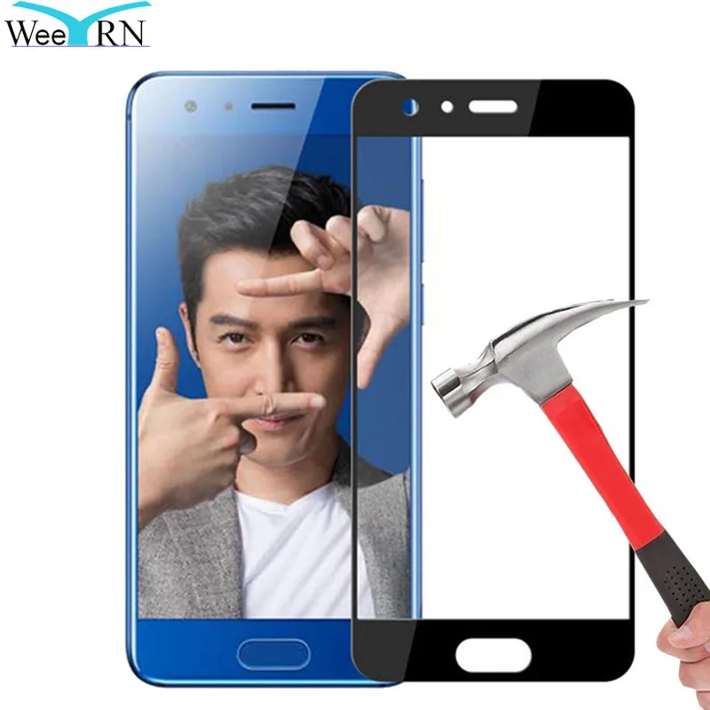 

9H 2.5D Blue Black Protective Glass for Huawei Honor 9 Tempered Glass Screen Protector Flim for Huawei Honor 9 Full Glass Cover