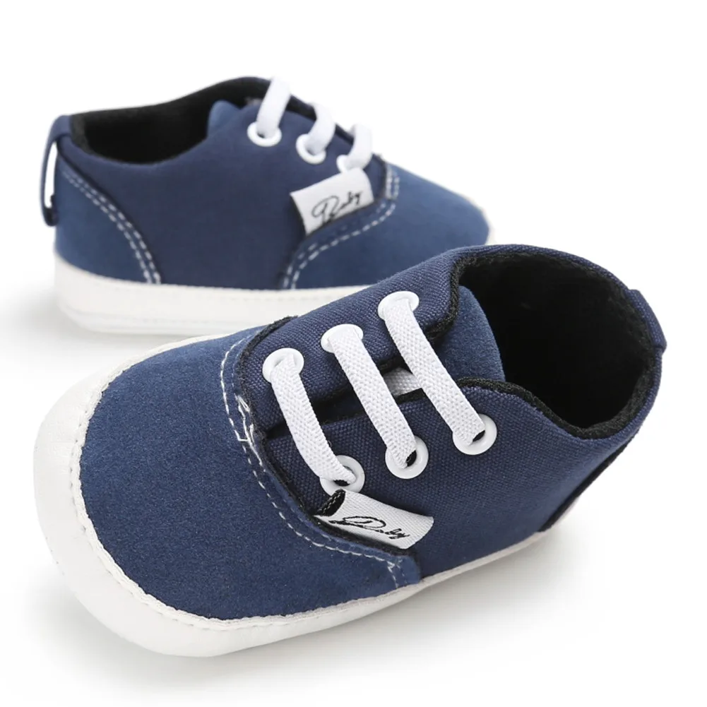 Для новорожденных; для маленьких девочек; летние туфли; мягкая подошва кроватки ребенок, не начавший ходить новая противоскользящая обувь - Цвет: Синий