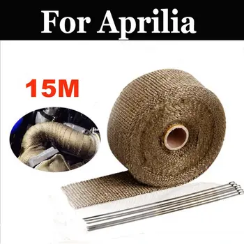 

15m Motorcycles Exhaust Front Pipe Cloth Roll Motorbike Anti-Hot Wrap Heat For Aprilia Mana 850 Gt Rs125 Rsv Scarabeo 50 100 200