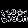 Number Patches Figure Digit Word Patches Embroidered Iron on for DIY Stripes Motif Appliques Garment Clothes Badge ► Photo 3/4