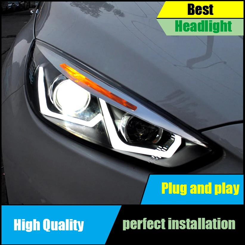 Car Styling Head Lamp For Ford Focus Mk3 Headlights 2017 Led Car Styling Head Lamp For Ford Focus Mk3 Headlights 2017 Led Headlight Embly Drl Light Bi Xenon Hid Accessories